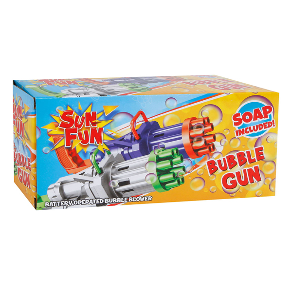 Sun Fun Super Pistolet à Bulles avec Savon, 37 cm