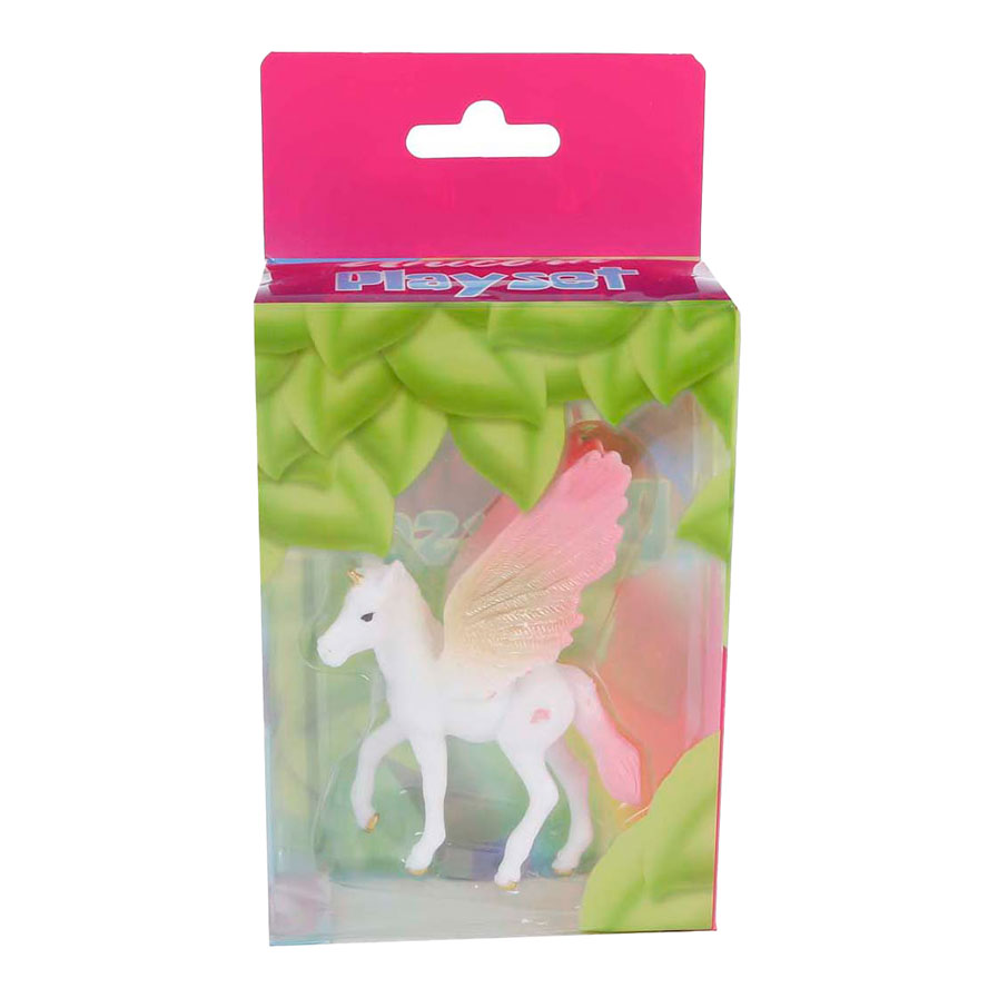 Einhorn-Spielfigur in Farbe, 9 cm