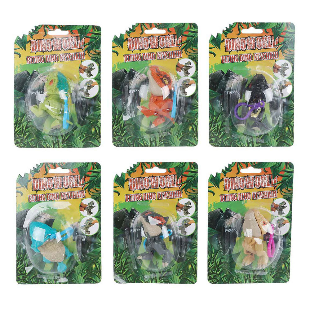 Dinoworld Bijtende Dinosaurus Sleutelhanger, 12cm