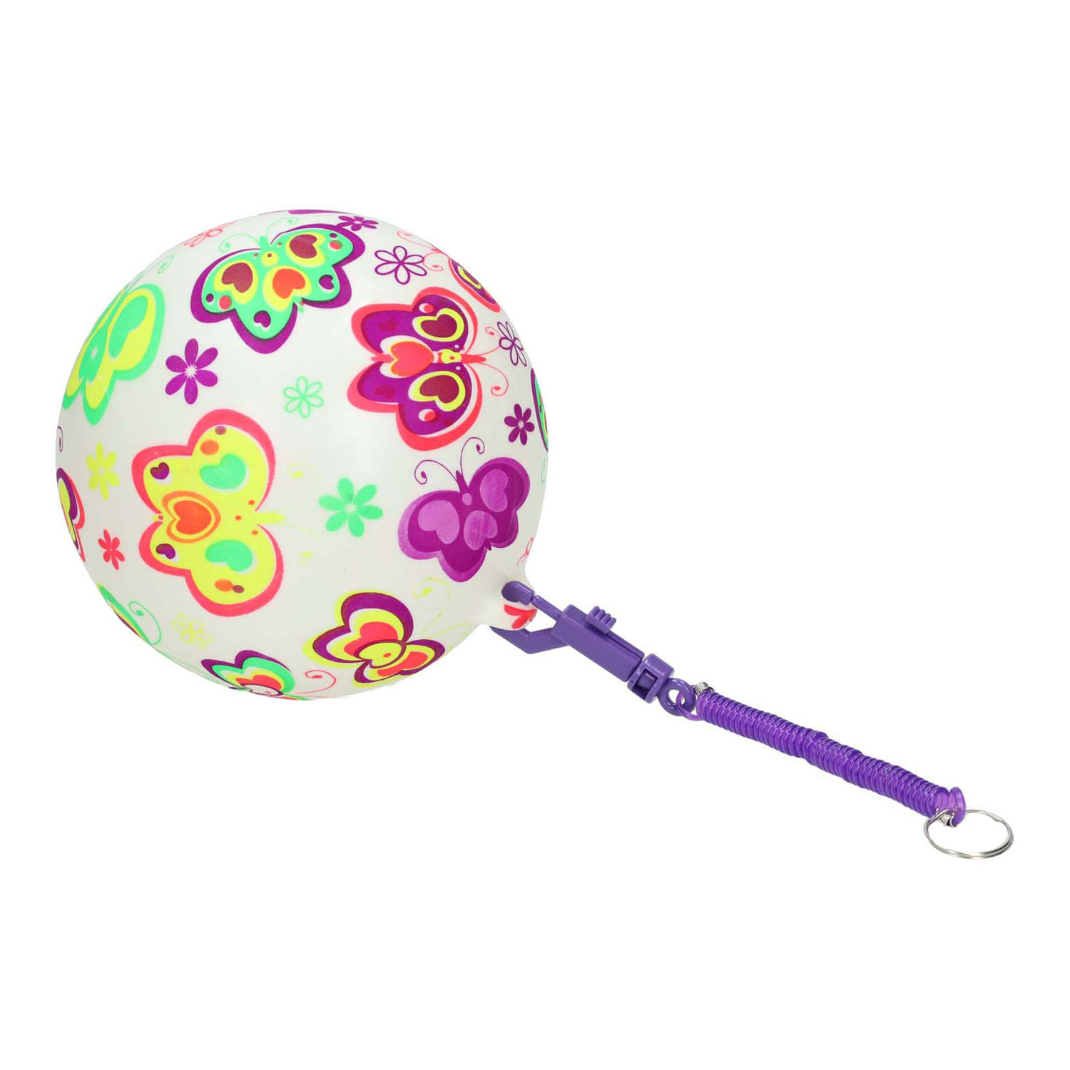 Balle Gametime avec papillons sur ficelle, 21 cm