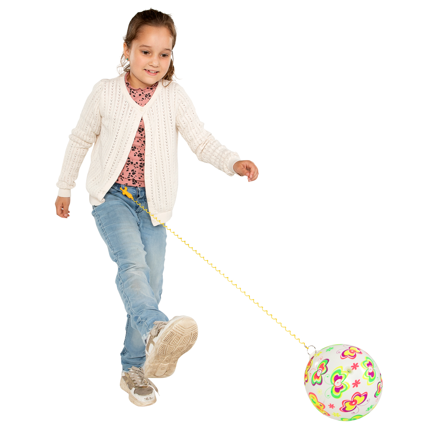 Gametime Bal met Vlinders aan Koord, 21cm