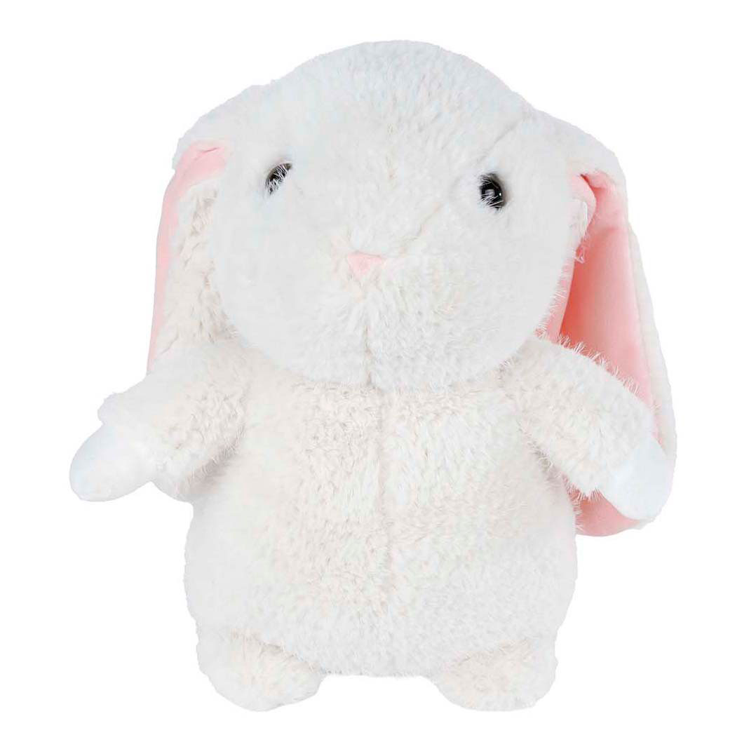 Peluche câlin Take Me Home - Lapin à longues oreilles blanc, 30 cm