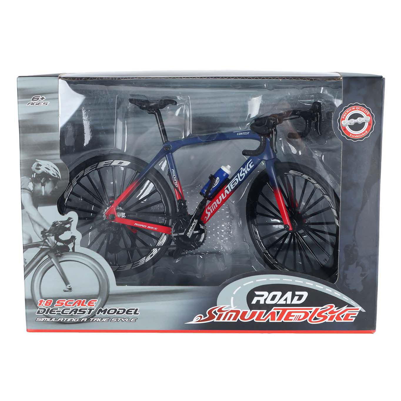Racefiets Die-cast Kleur, 20,5cm