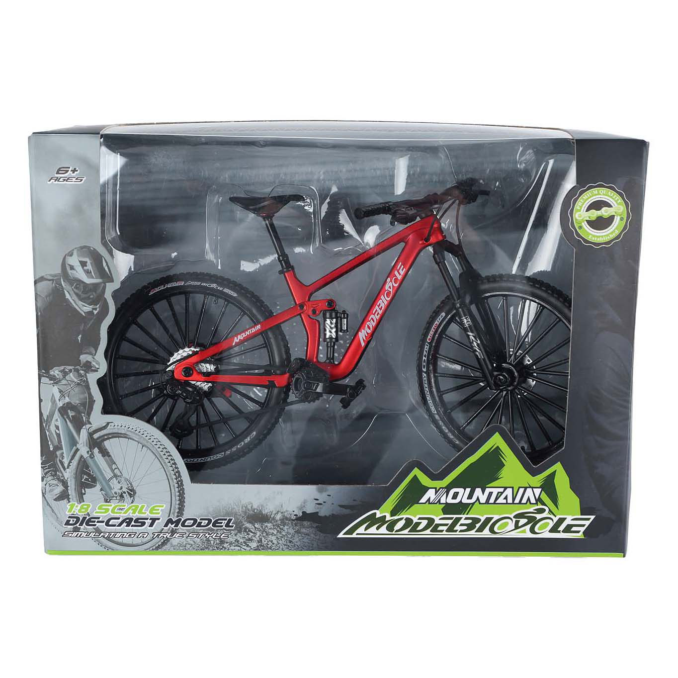 Moutain Bike Die-cast Kleur, 20,5cm