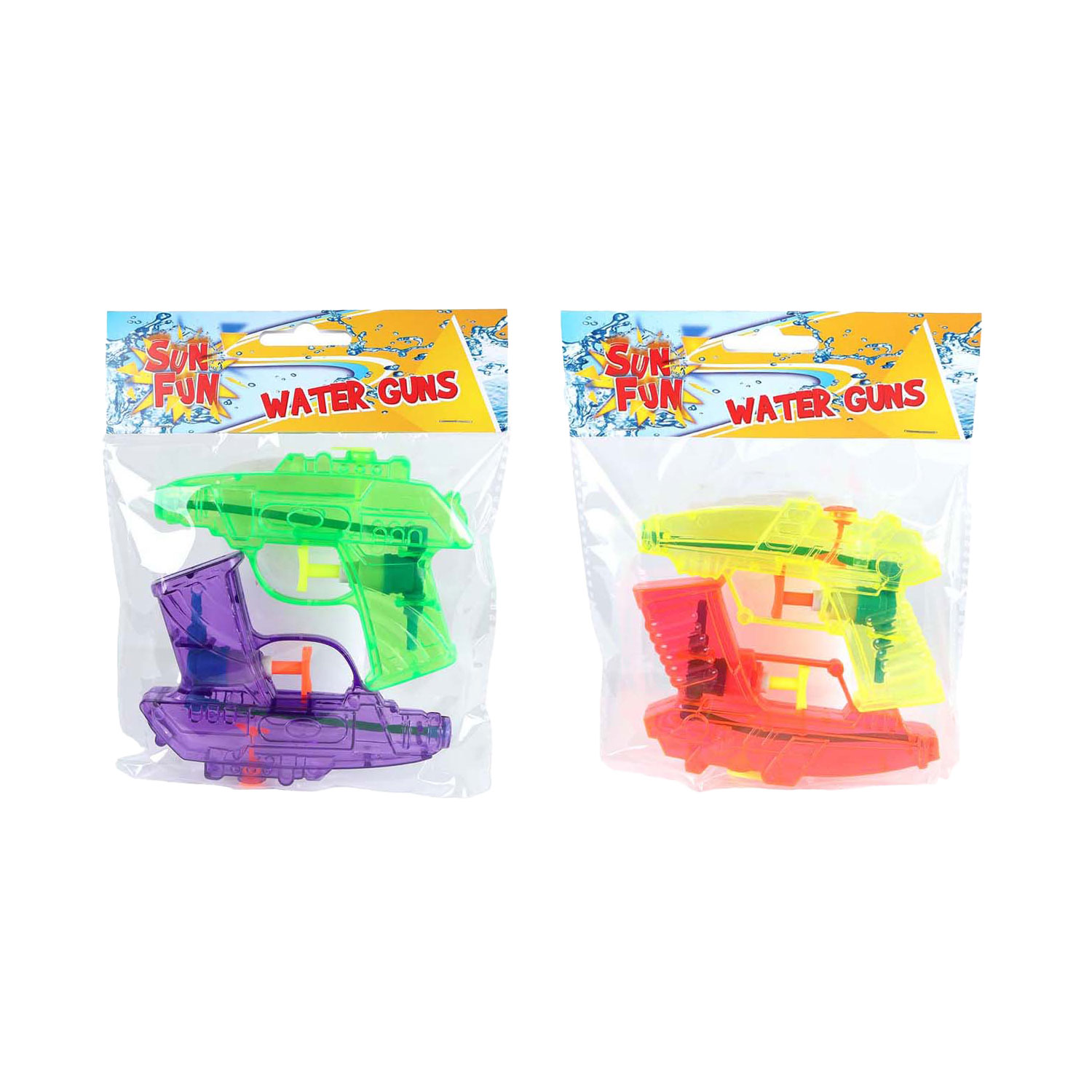 Couleur des pistolets à eau Sun Fun, 2 pcs.