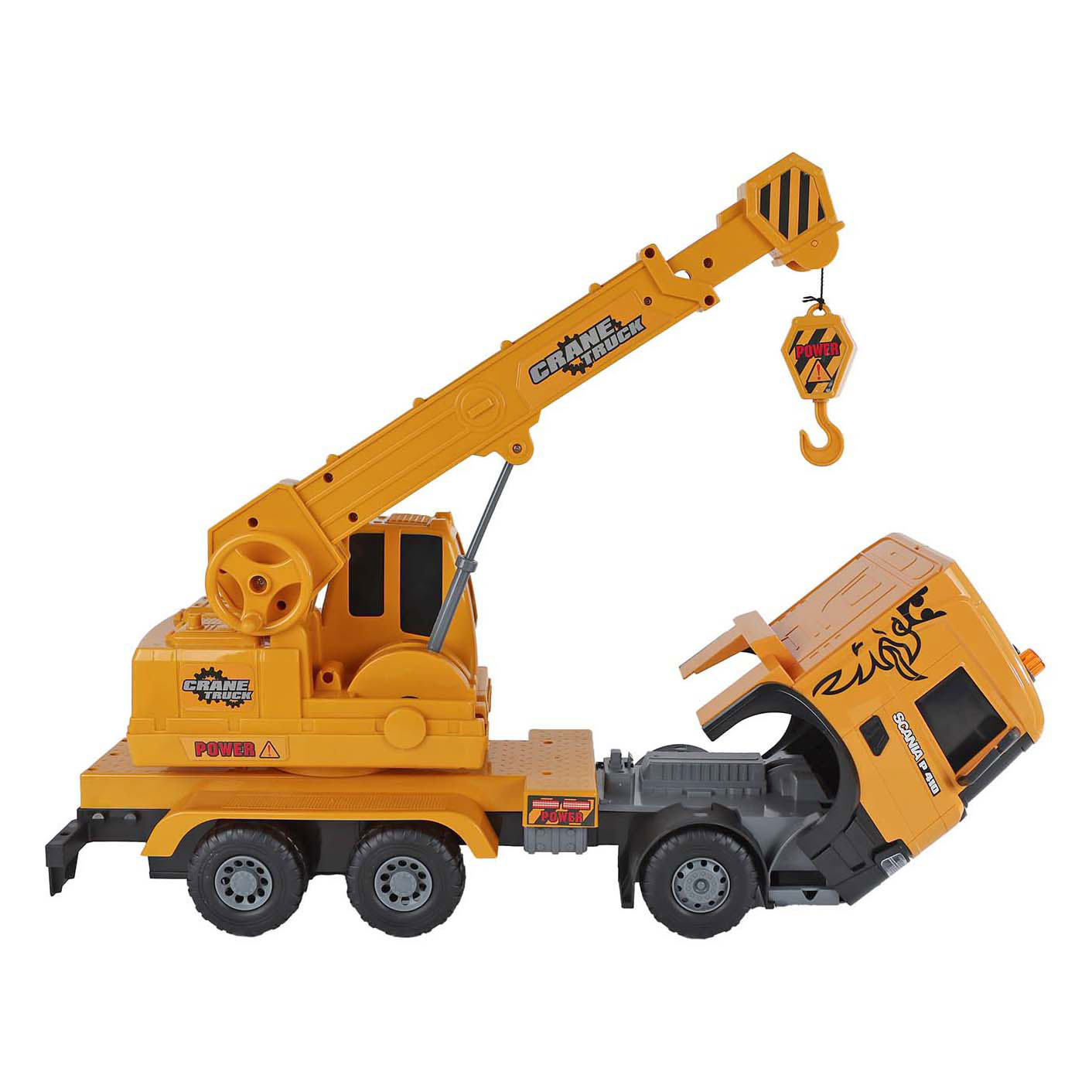2- Play à Scania Truck Crane Friction avec lumière et son