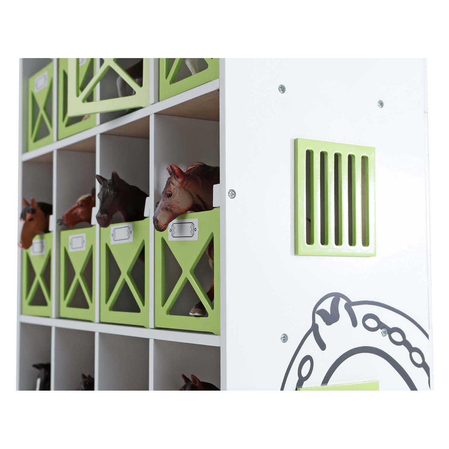 Kids Globe Paarden Opbergbox met 12 Boxen