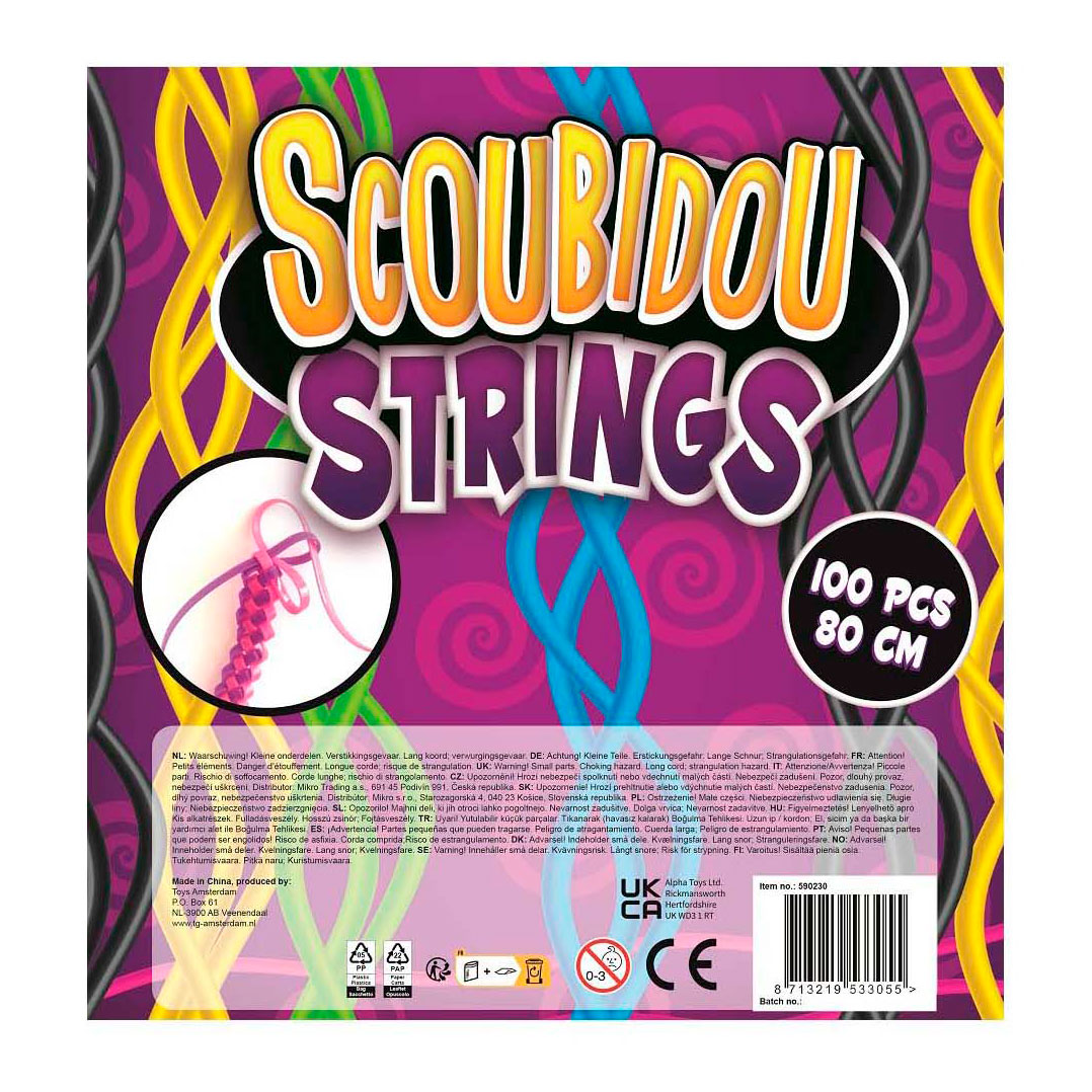 Scoubidou Knooptouwtjes 80cm, 100st.