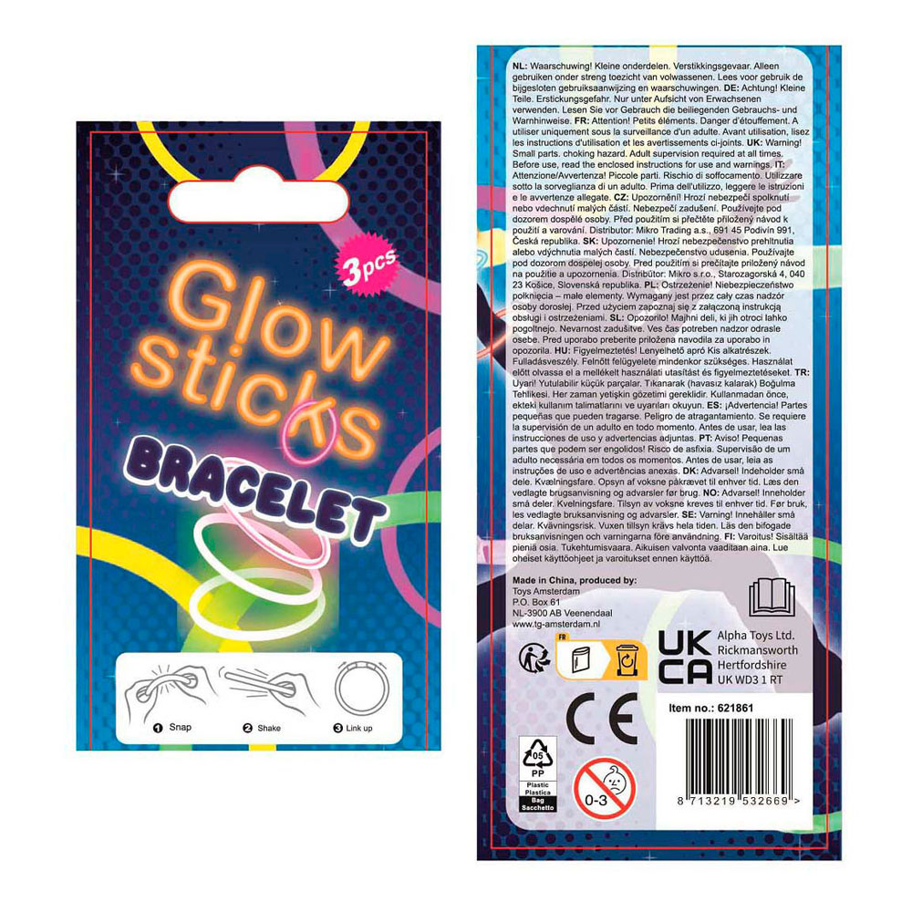 Glow Sticks Armband - Brilletje of Staaf