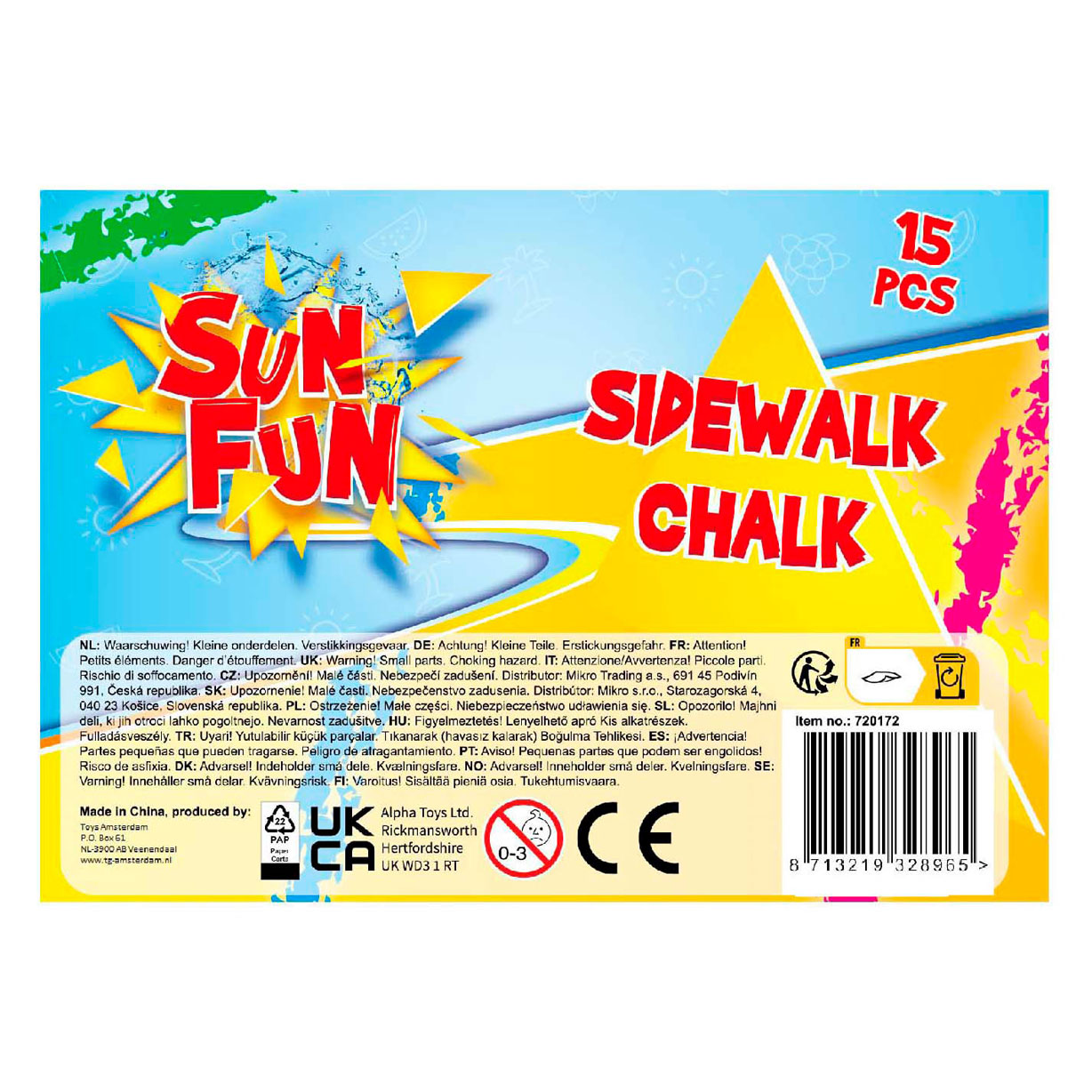 Sun Fun Stoepkrijt 15 Staven