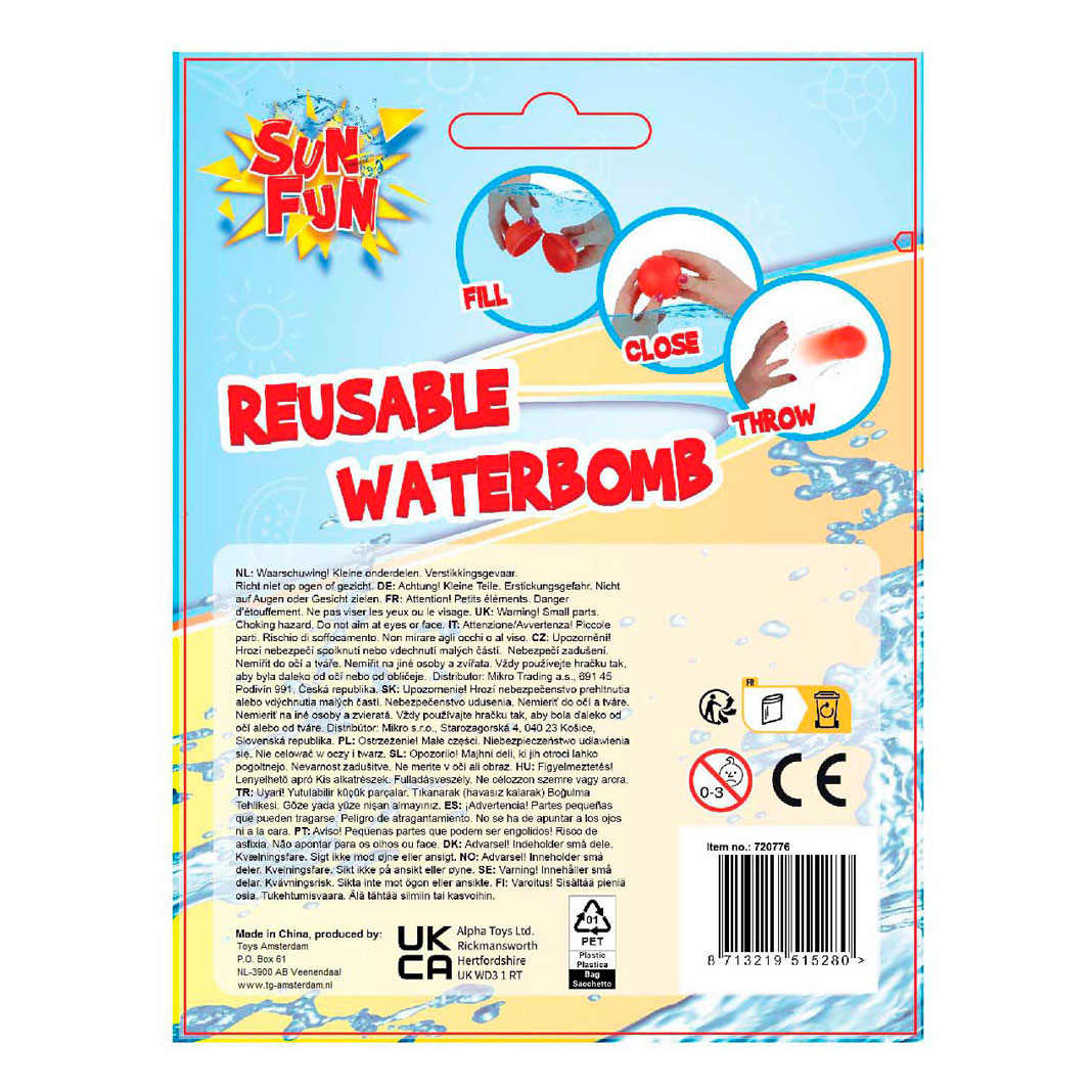 Sun Fun Herbruikbare Waterballon 6cm