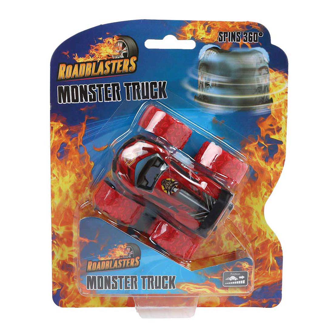 Roadblasters Bigfoot Spinning Car Moulé sous pression Friction
