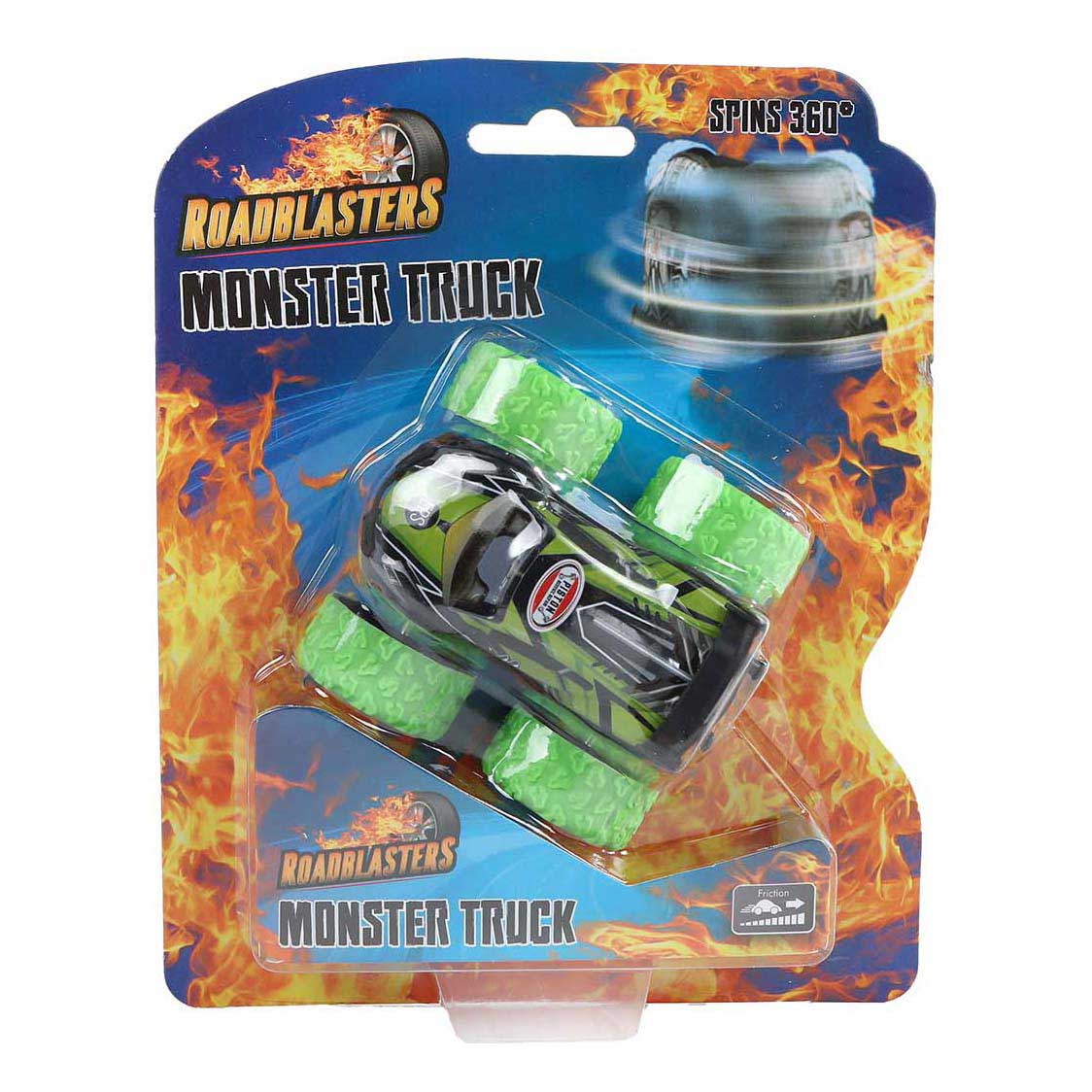 Roadblasters Bigfoot Spinning Car Moulé sous pression Friction
