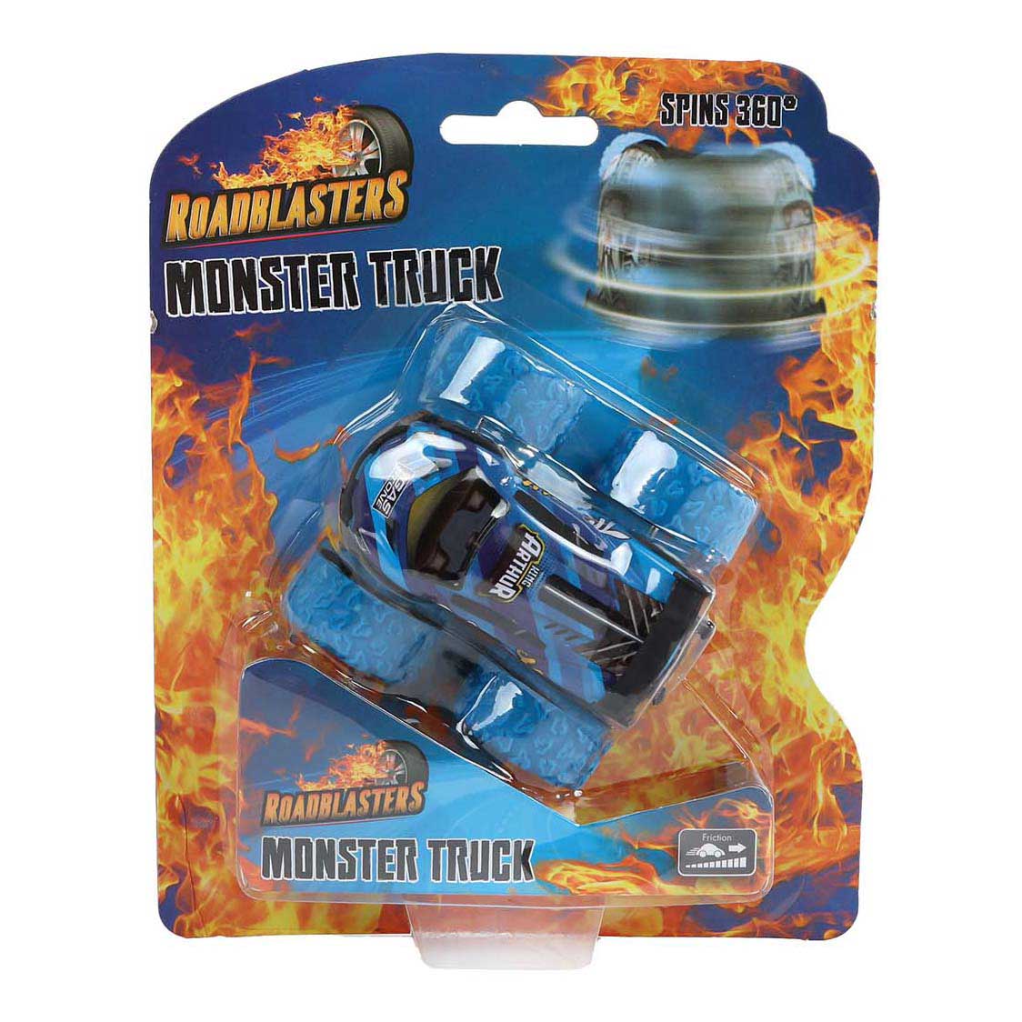 Roadblasters Bigfoot Spinning Car Moulé sous pression Friction