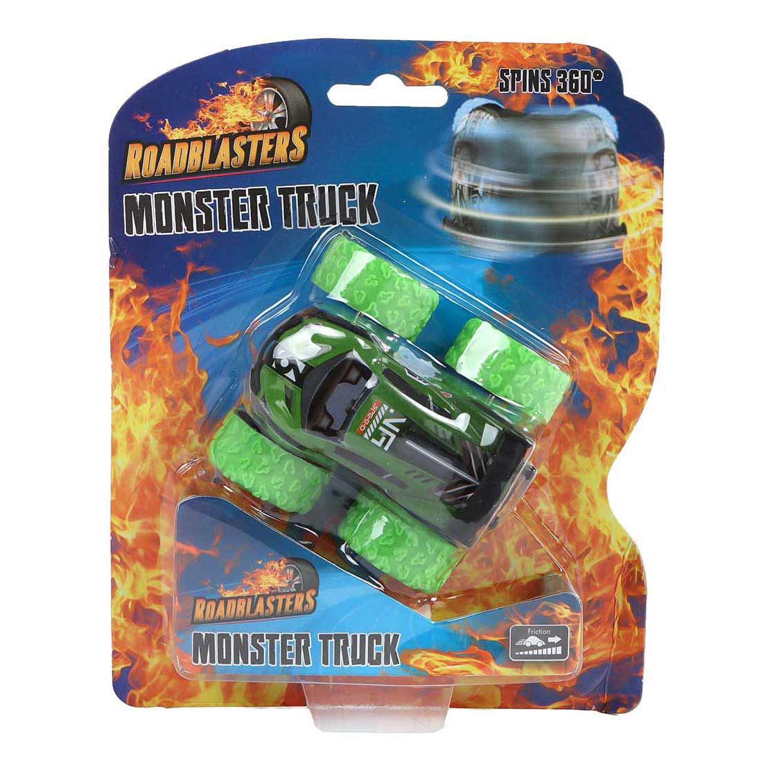 Roadblasters Bigfoot Spinning Car Moulé sous pression Friction