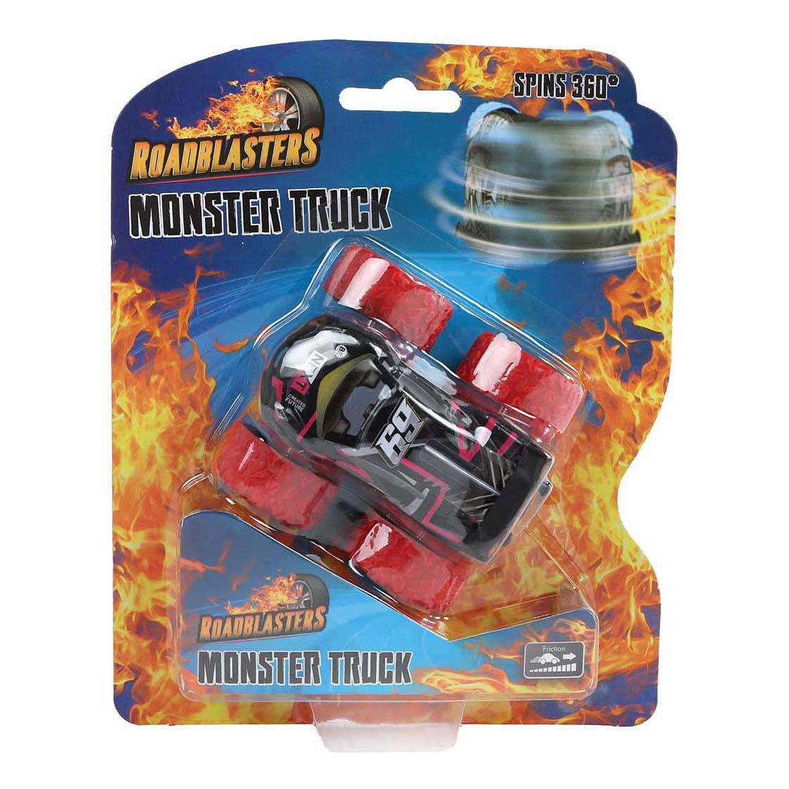 Roadblasters Bigfoot Spinning Car Moulé sous pression Friction