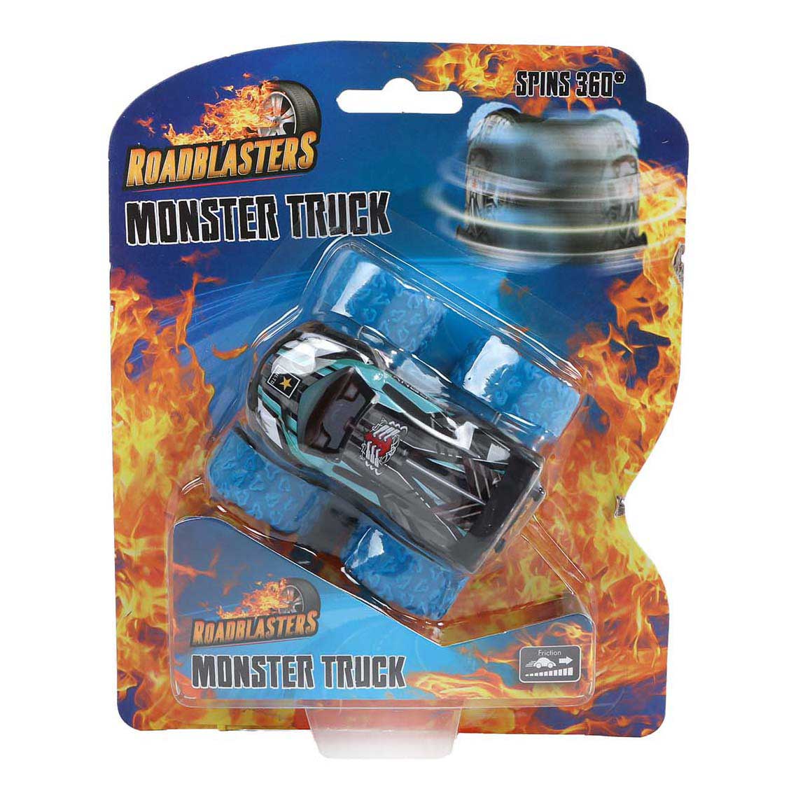 Roadblasters Bigfoot Spinning Car Moulé sous pression Friction