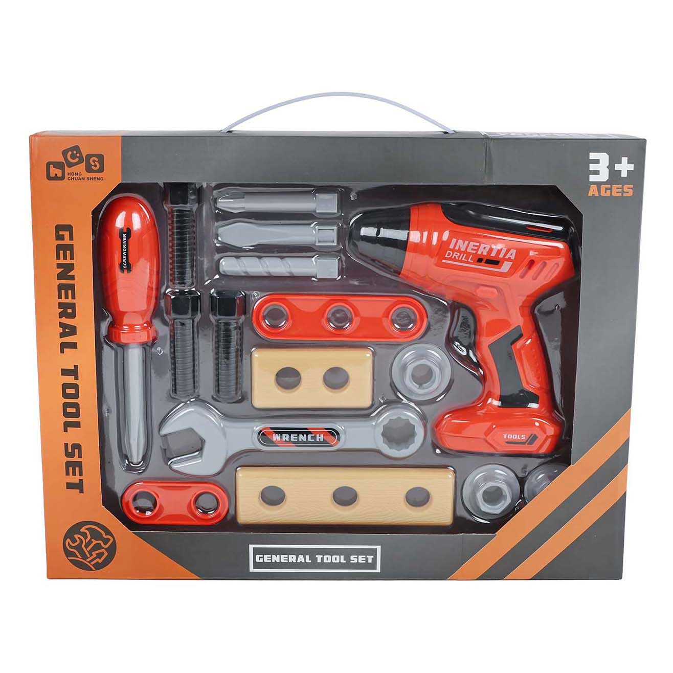 Coffret d'outils avec perceuse - 16 pièces