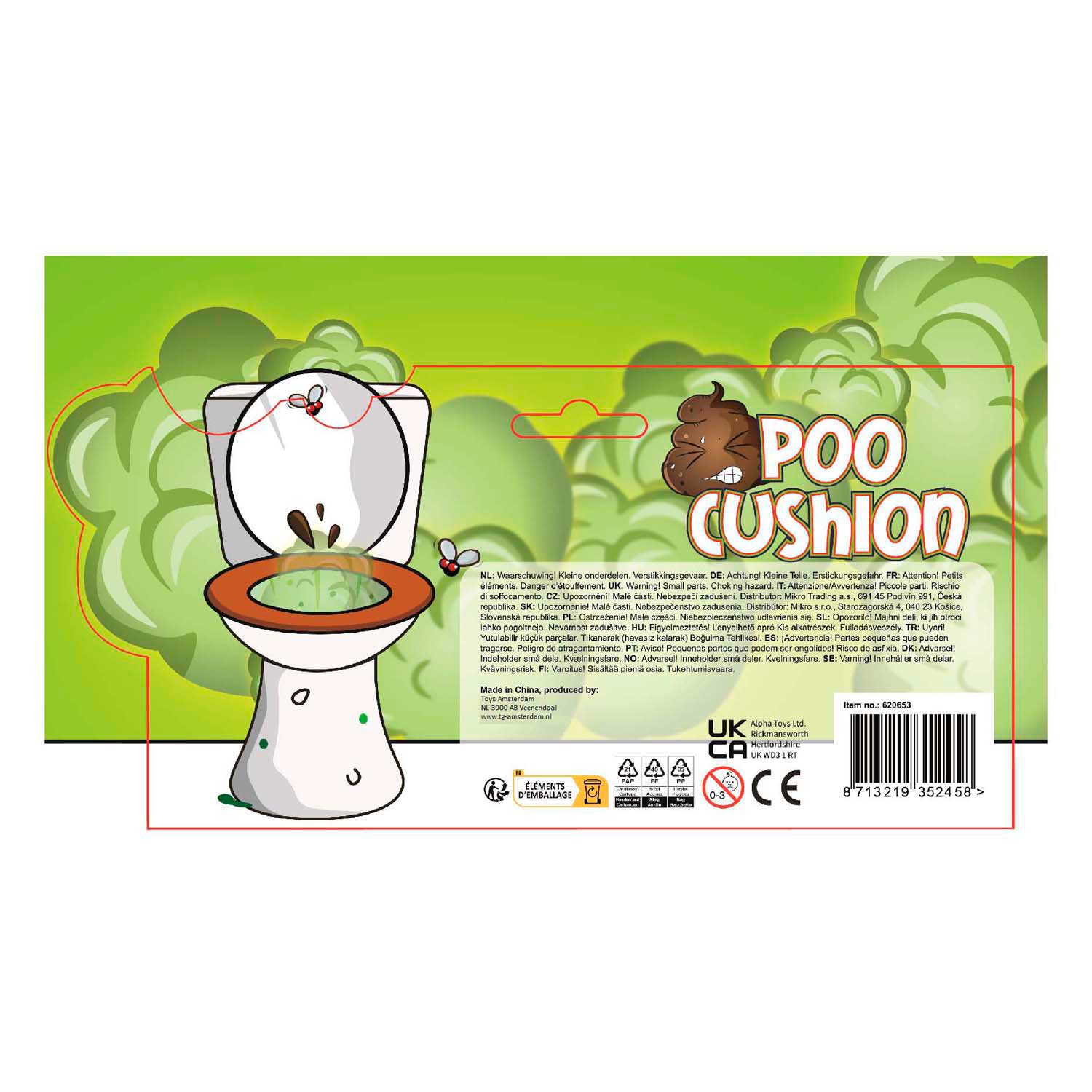 Poo Scheetkussen Drol - 24x19cm