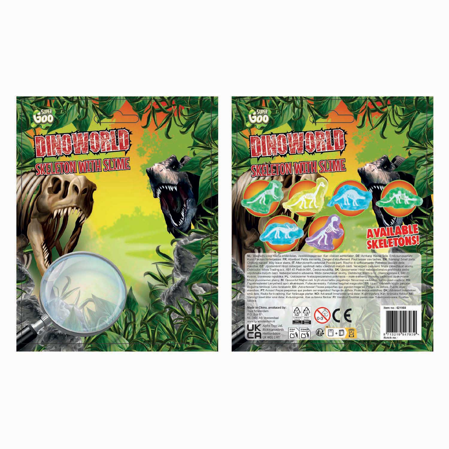 DinoWorld Skelet met Dinoslijm