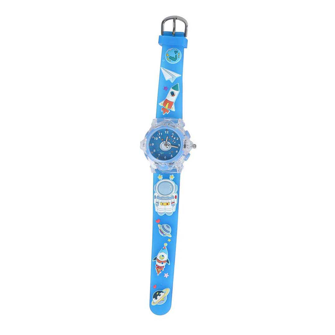 Analoog Horloge met Licht Ruimte - Blauw