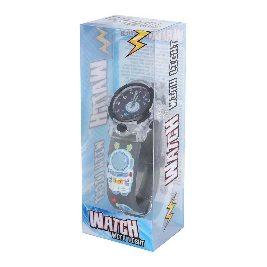 Analoog Horloge met Licht Ruimte - Zwart