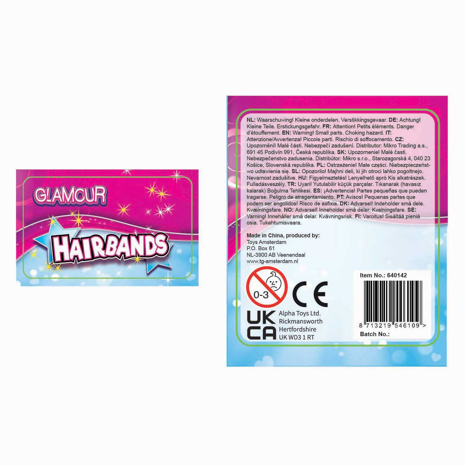 Glamour Haarbandjes - 48st.
