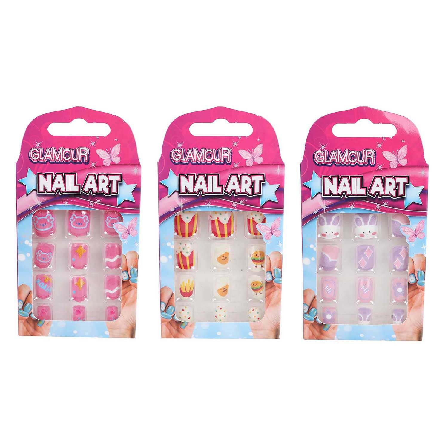 Glamour Kunstnageltjes, 12st.