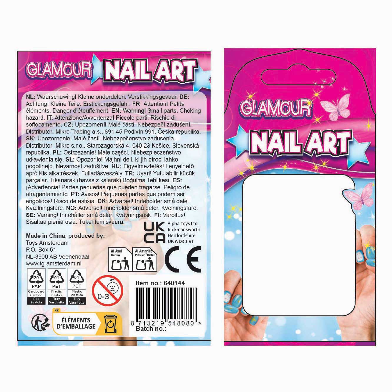 Glamour Kunstnageltjes, 12st.