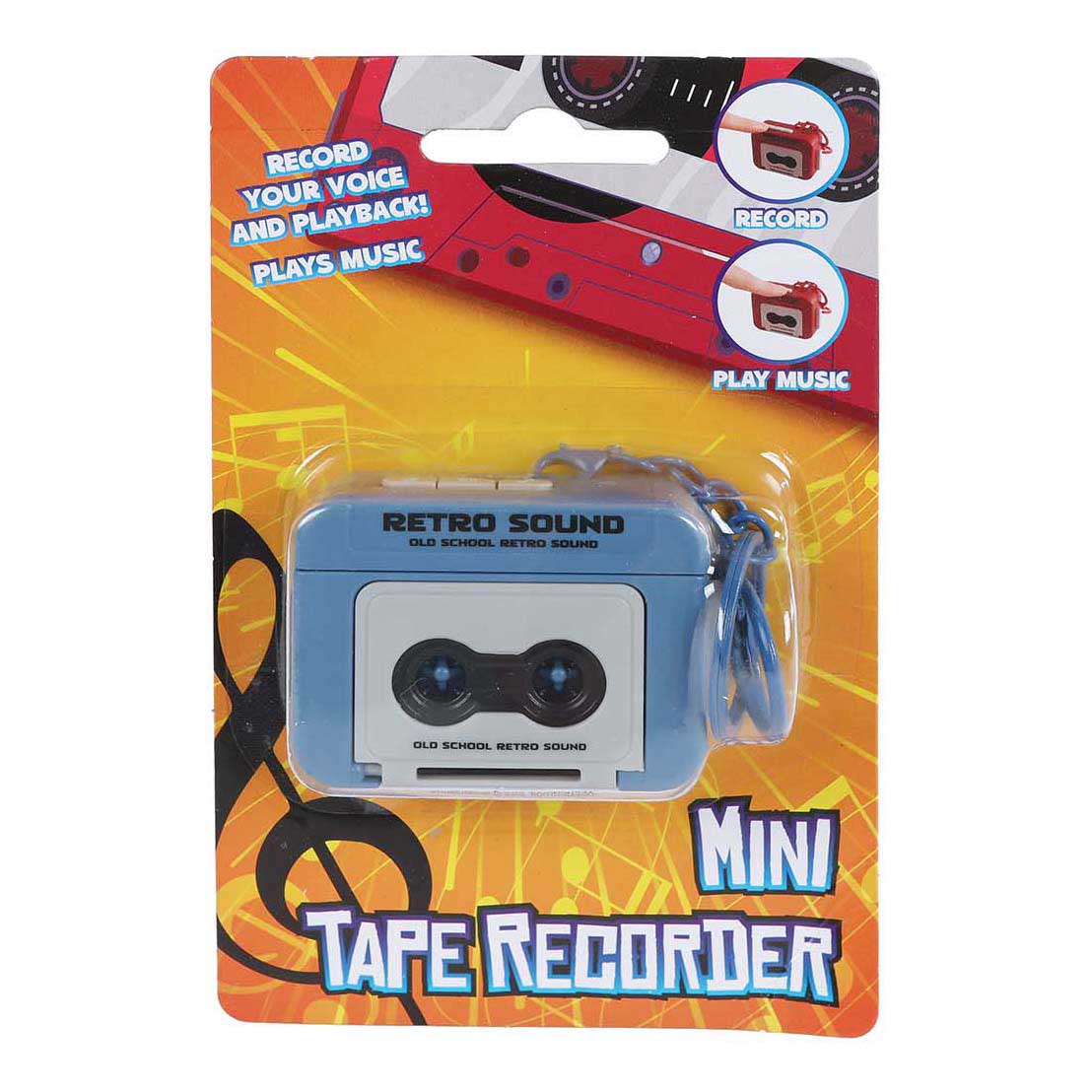 Porte-clés magnétophone à cassettes - 5,5 cm