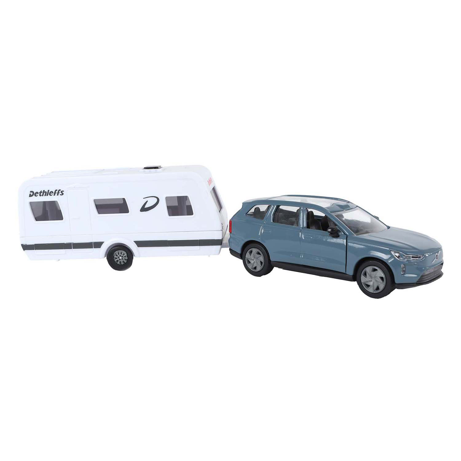 Kids Globe Volvo EX90 avec caravane Dethleffs