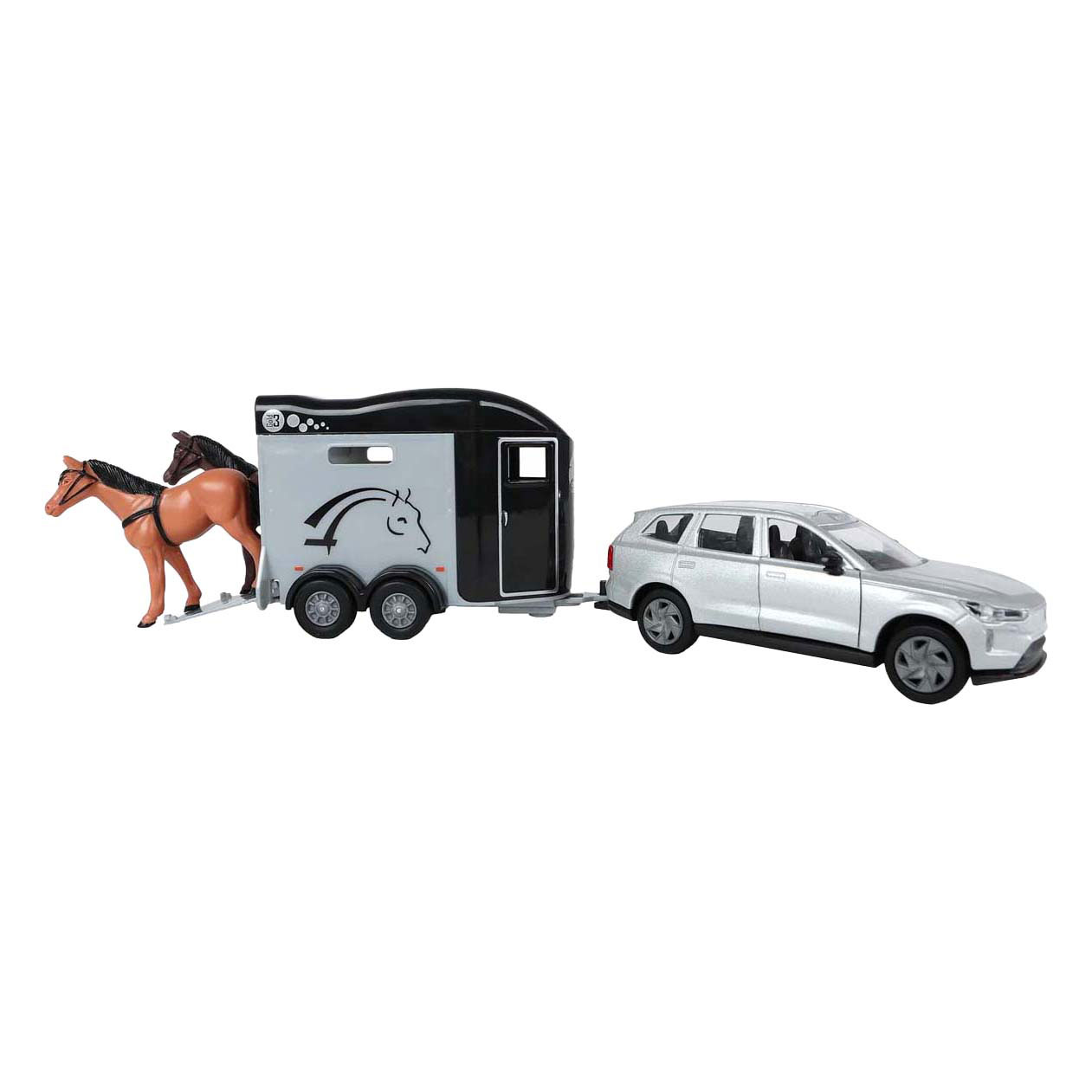Kids Globe Volvo EX90 met Cheval Liberté Paardentrailer