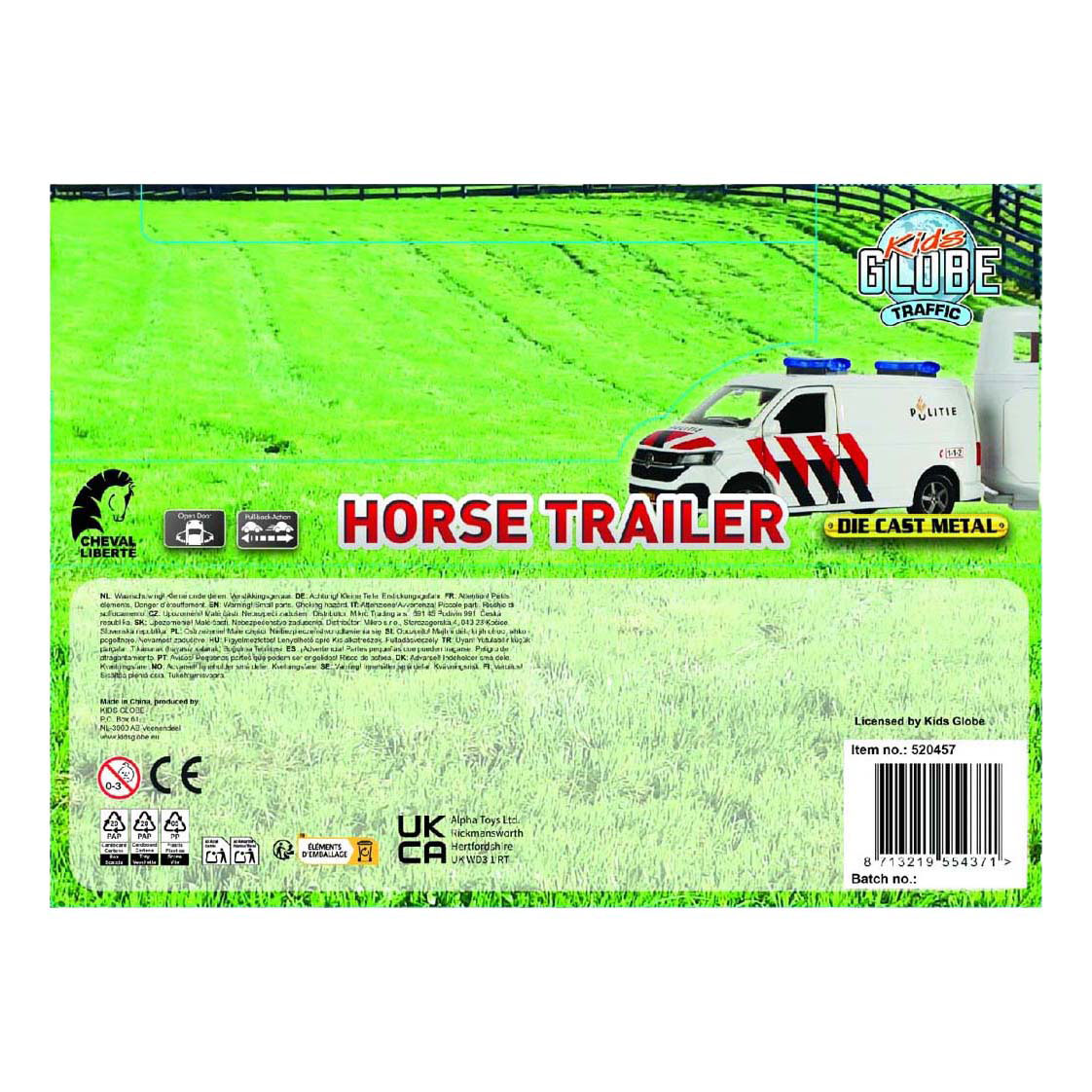 Kids Globe Volvo EX90 met Cheval Liberté Paardentrailer