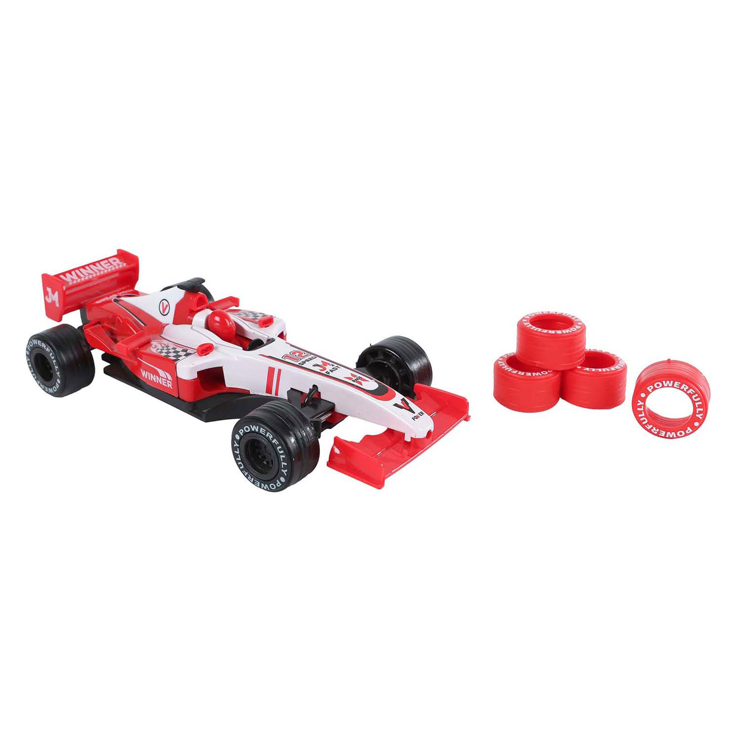 2-Play Formule Raceauto met Extra Banden Pull Back