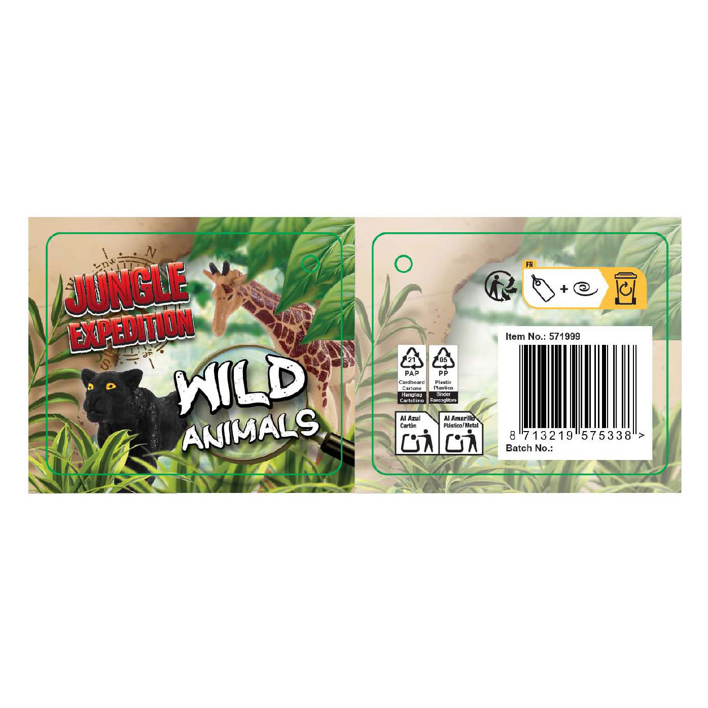 Jungle Expedition Wilde Dieren - 8st.