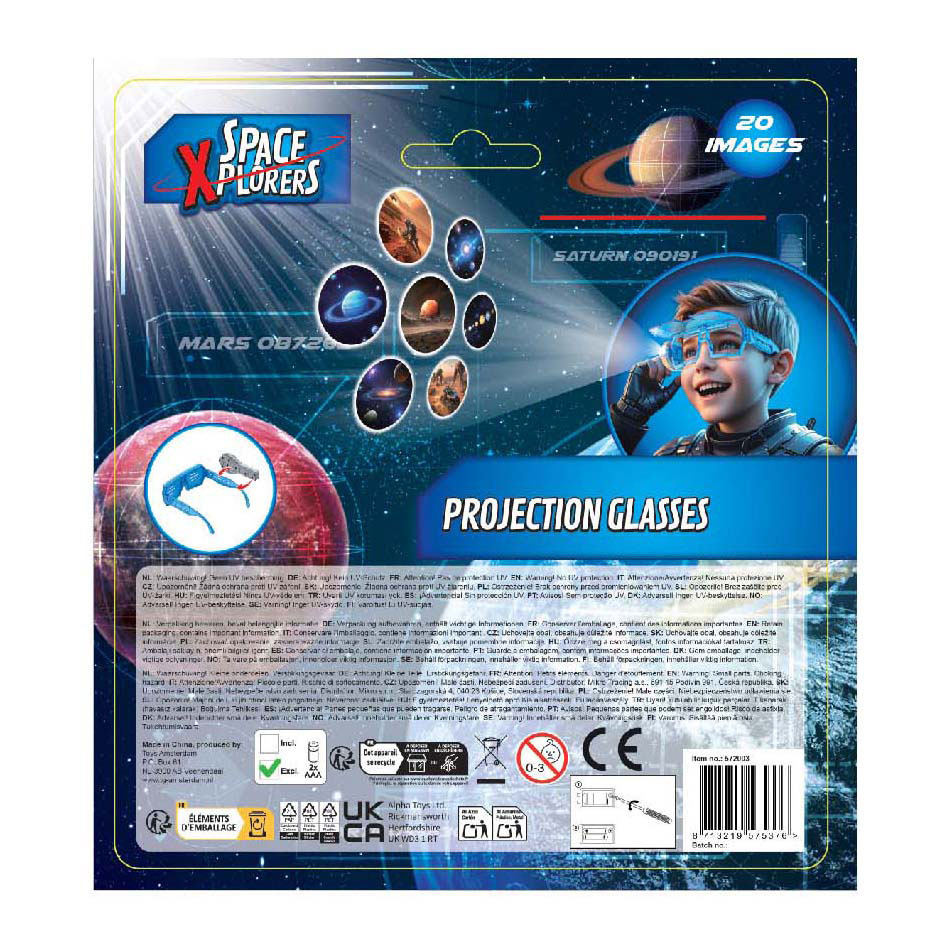 Space Xplorers Projectorbril met 20 Afbeeldingen