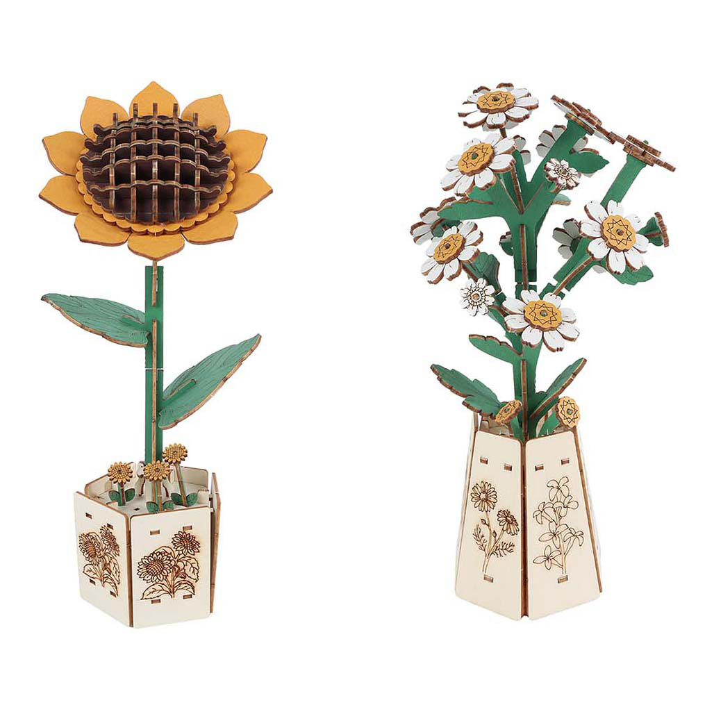 Créez vos propres fleurs en bois - 20,5 cm