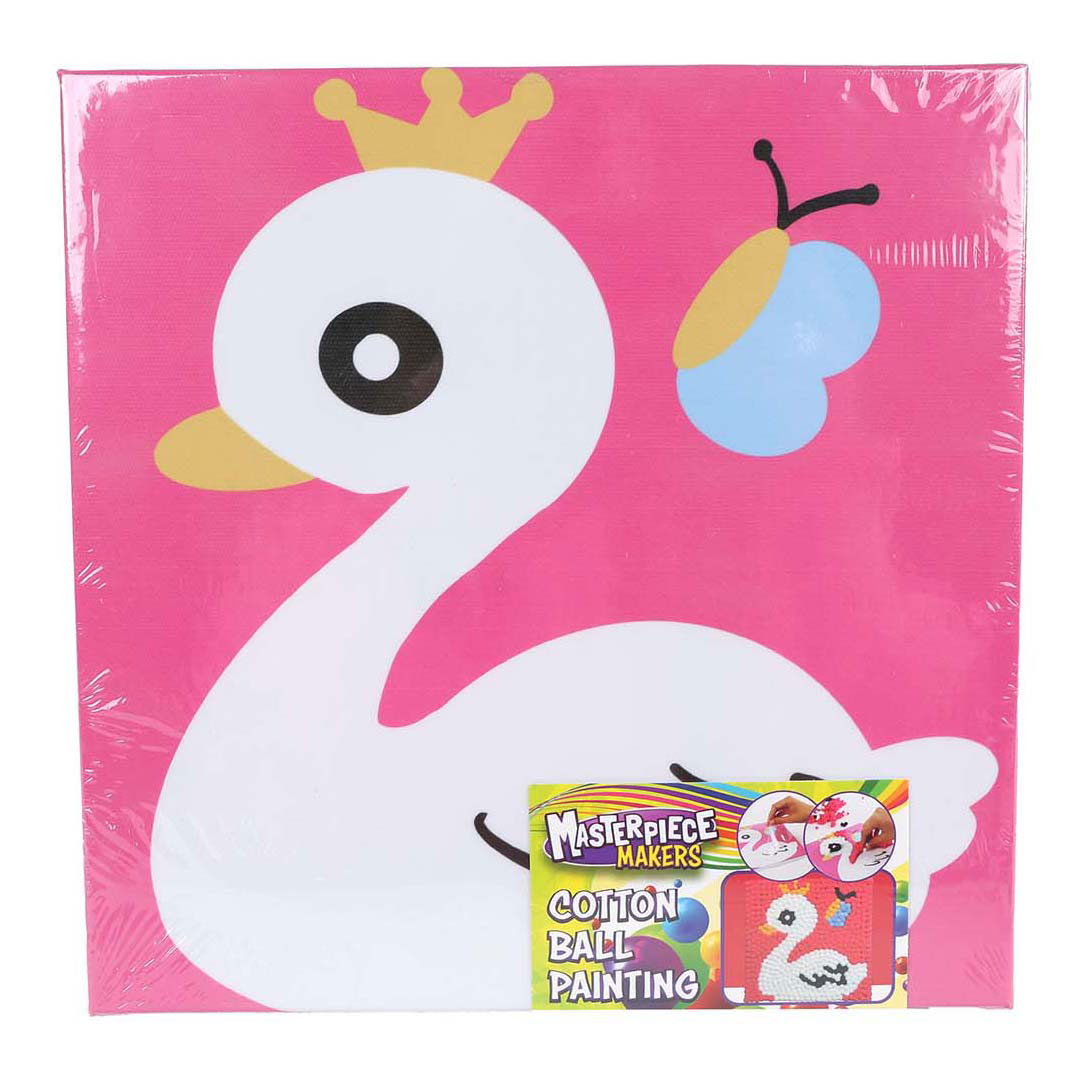 Maak je Eigen Schilderij met Wattenbollen - 20x20cm