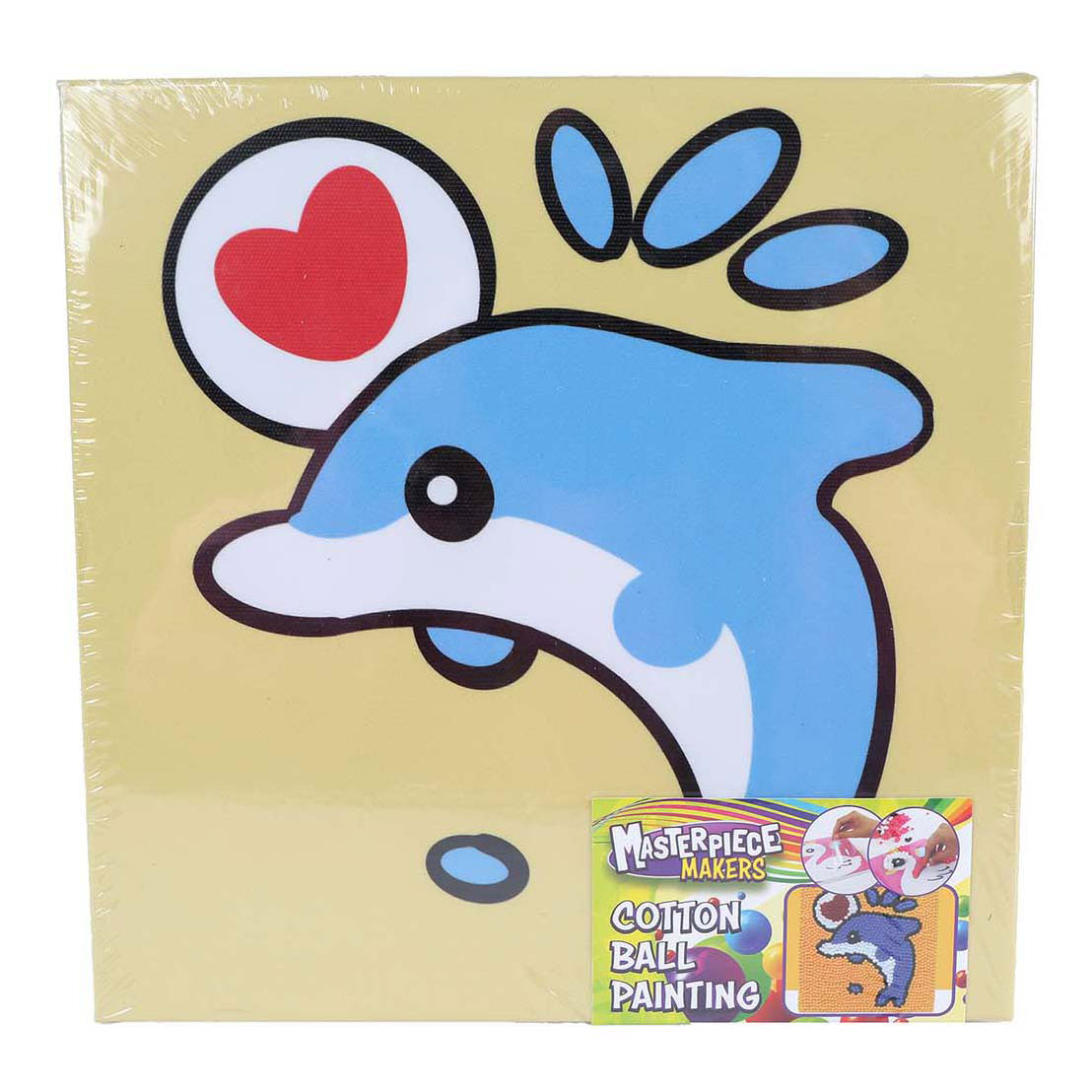 Maak je Eigen Schilderij met Wattenbollen - 20x20cm