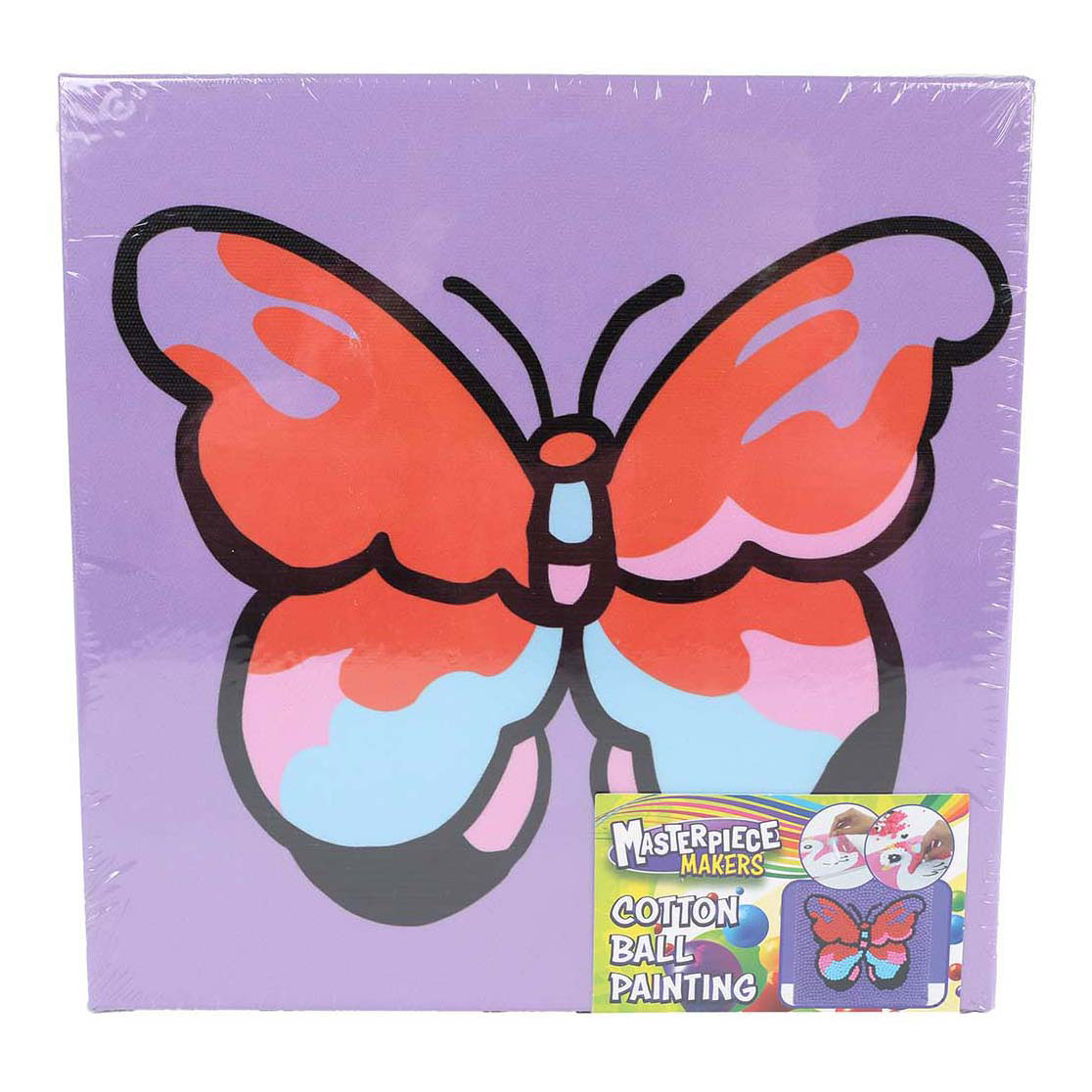 Maak je Eigen Schilderij met Wattenbollen - 20x20cm