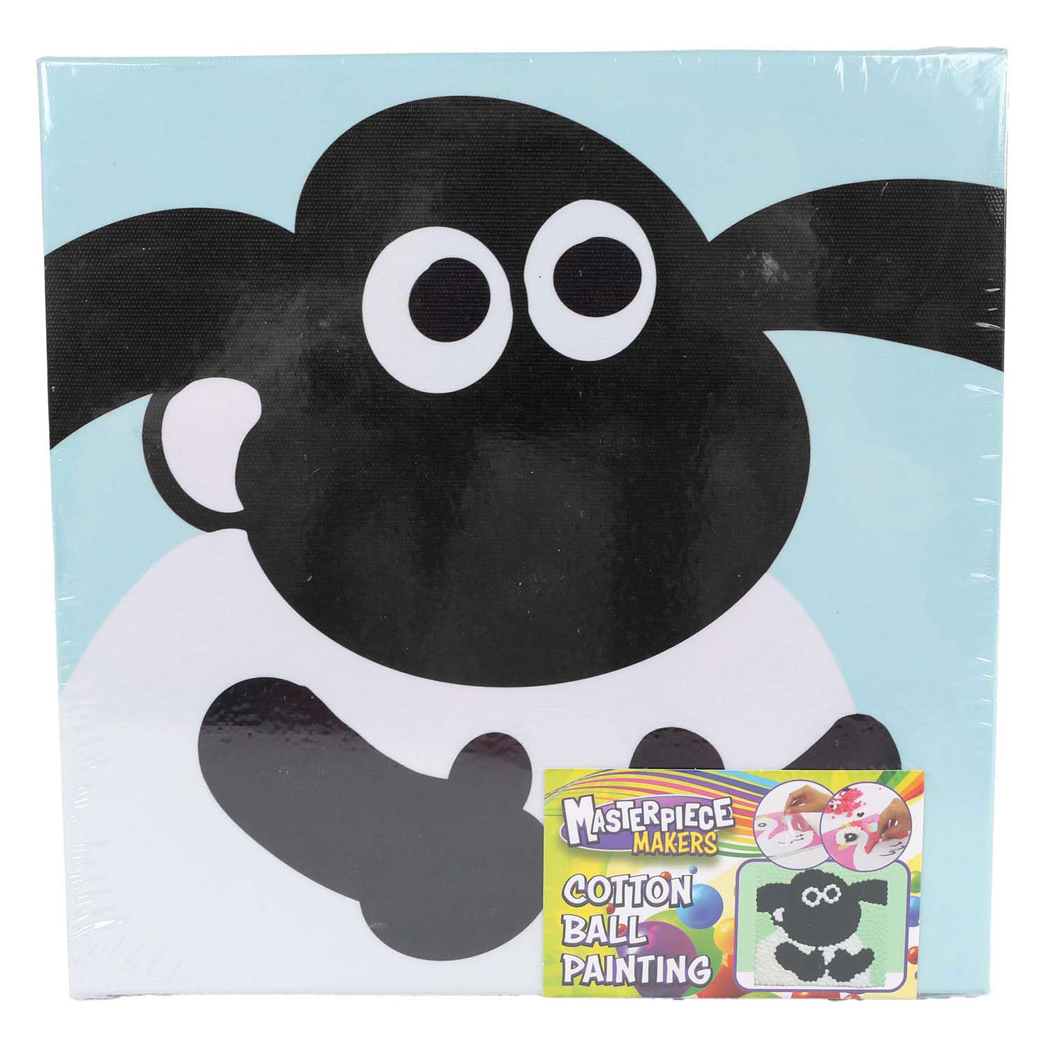 Maak je Eigen Schilderij met Wattenbollen - 20x20cm