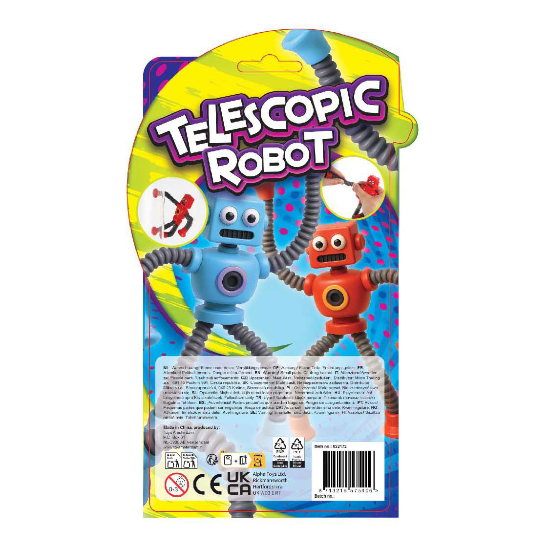 Telescopische Robot met Zuignappen