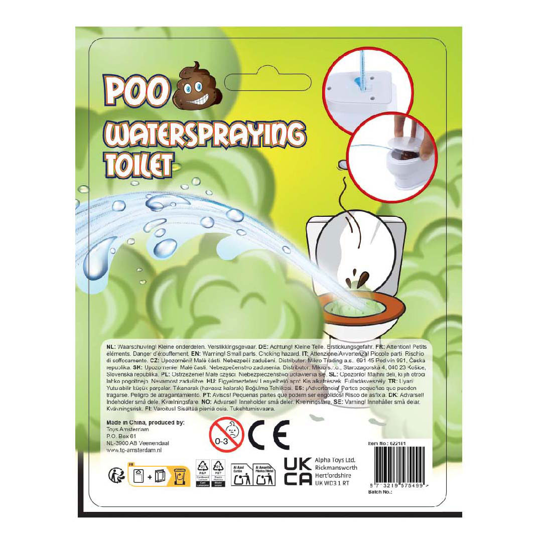 Poo Toilet met Drol - 10cm