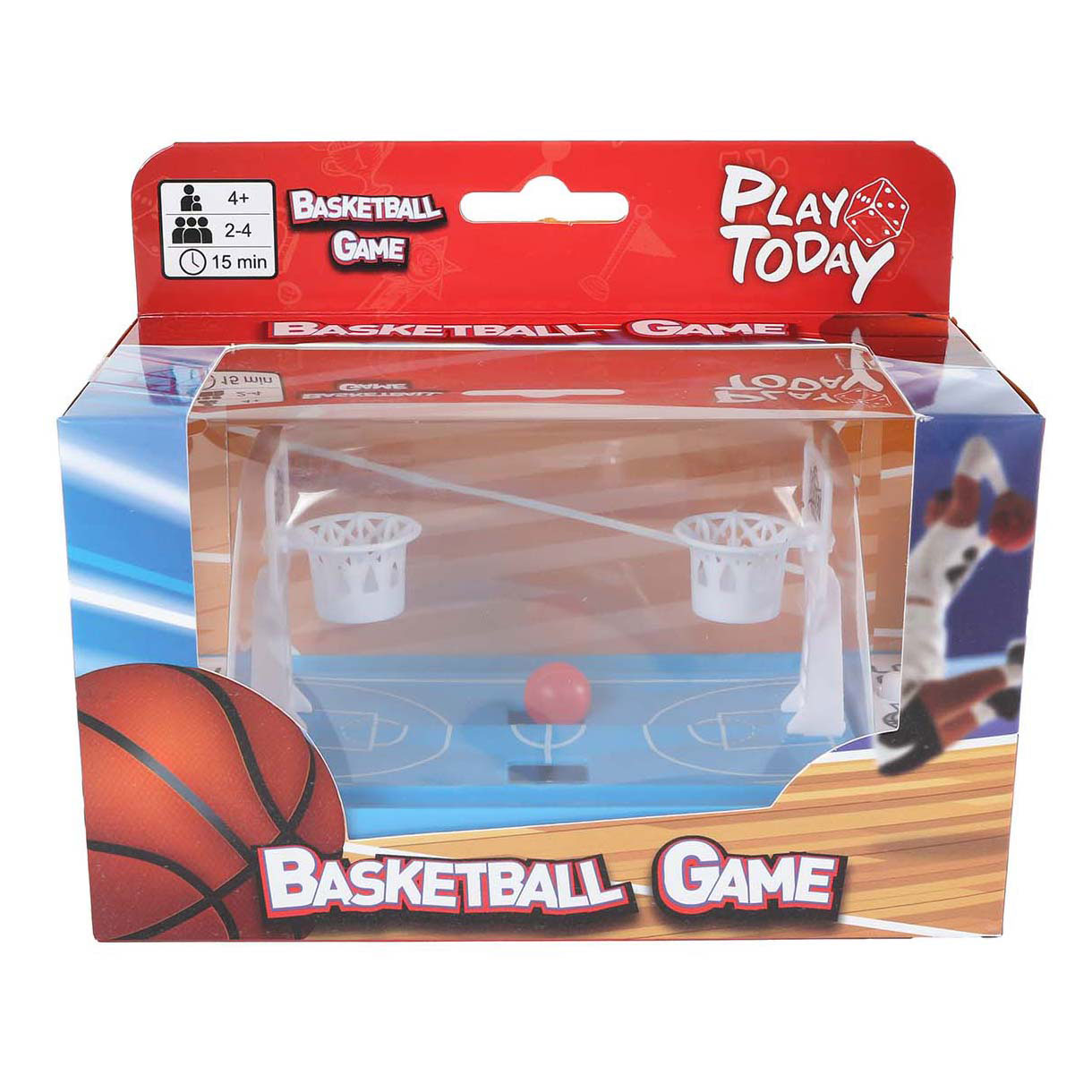 Play Today Flipperkast Basketbalspel - 16x7,5cm