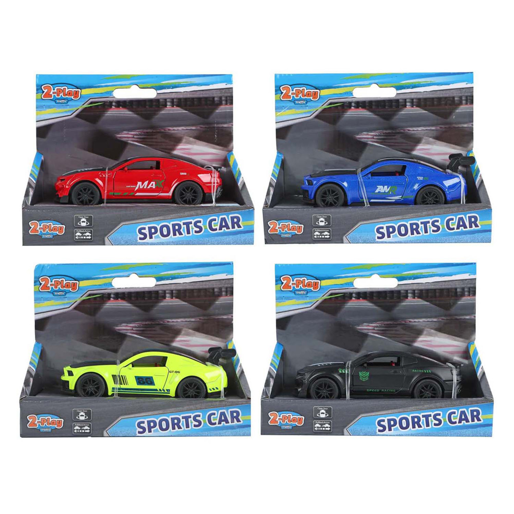 2-Play Die Cast Pull Back Sportauto