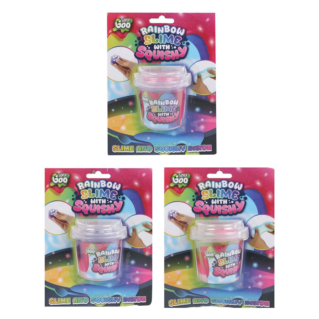 Super Goo Regenboog Putty met Squishy - 90gr.