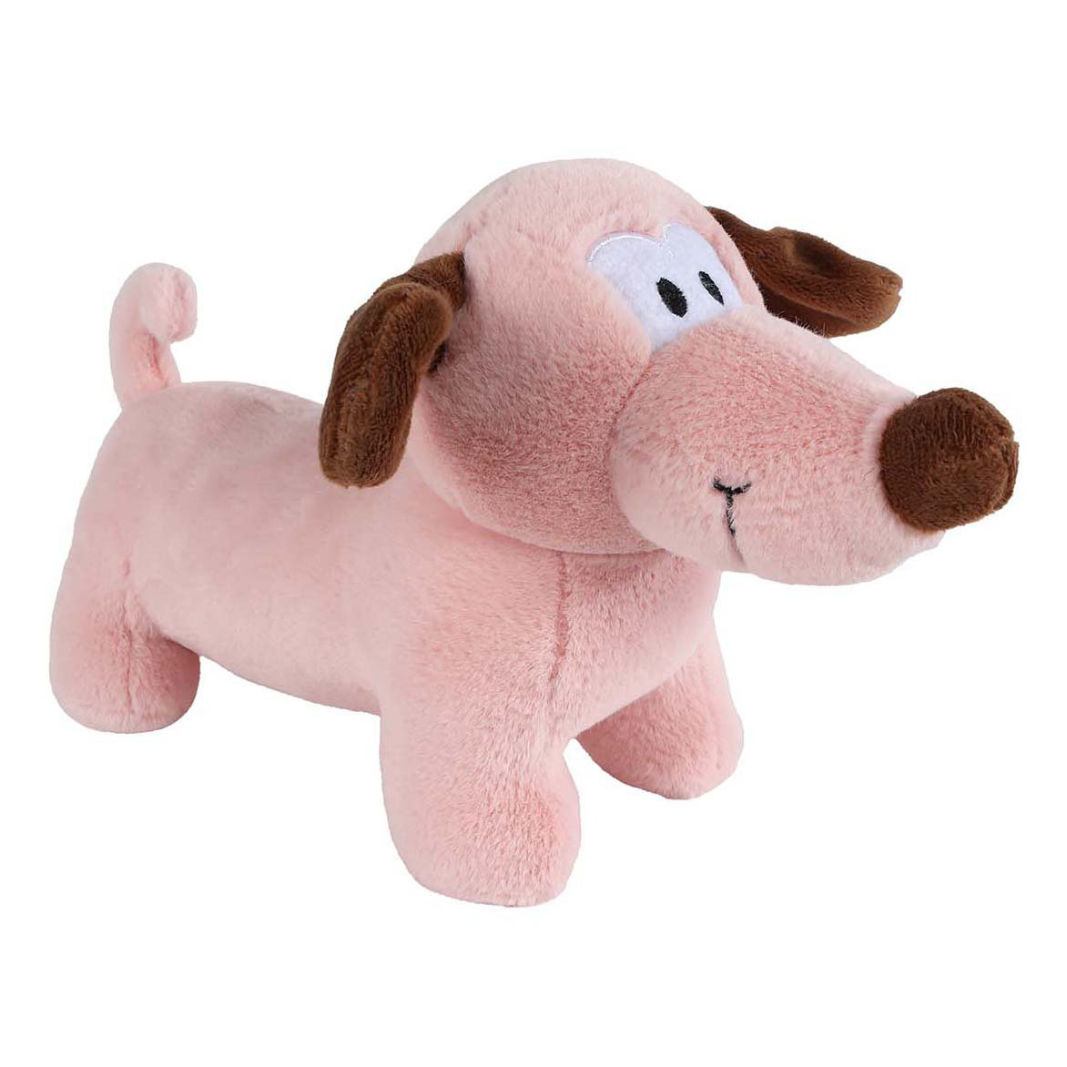 Mini Club Hond Teckel Pluche - 28cm Roze