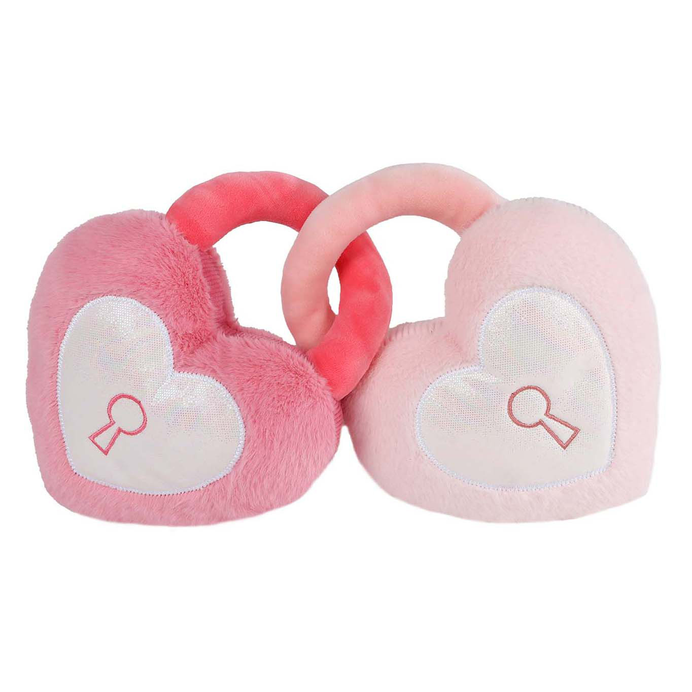 Take Me Home 2 Harten met Sleutelgat Pluche - 16cm