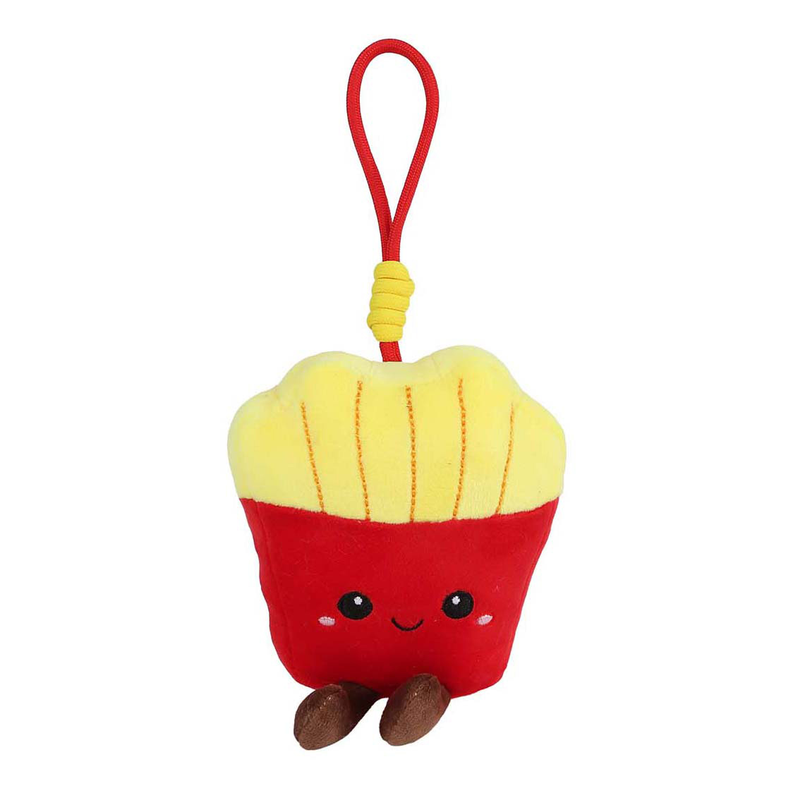 Flauschiger Fast-Food-Menü-Schlüsselanhänger aus Plüsch – 9–12 cm