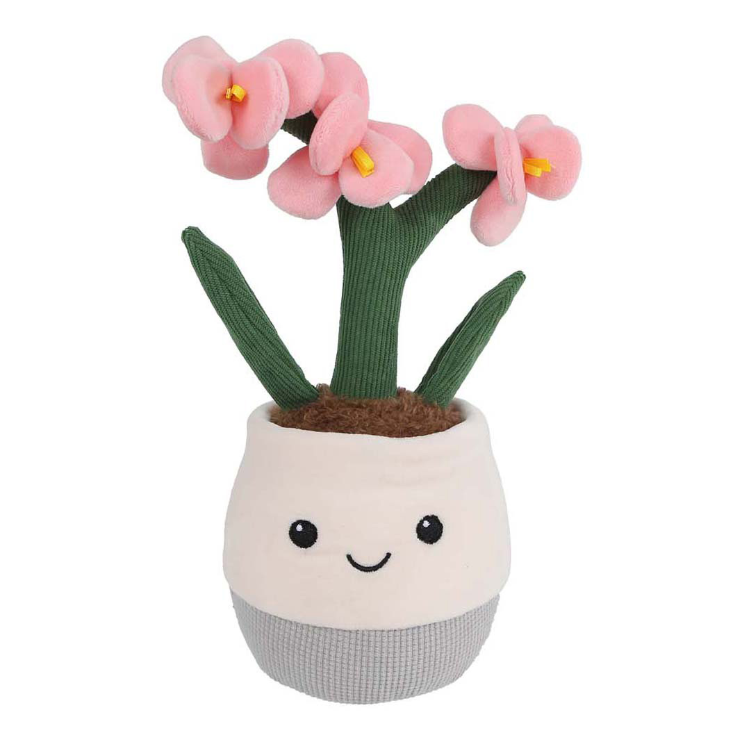 Plante en peluche orchidée « Take Me Home » L - 23 cm